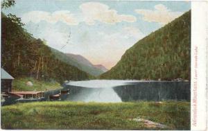 Lower Cascade Lake, Adirondack Mountains, New York, 1907 Divided Back