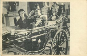 Denmark danish royalty royal coach postcard royal couple after proclamation 1948