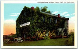 Postcard - Old Commissary Building - Fort Smith, Arkansas