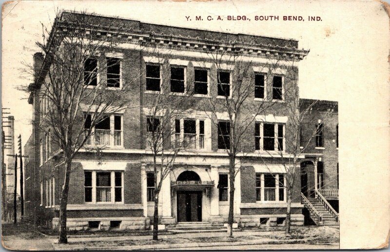 Postcard Y.M.C.A. Building in South Bend, Indiana~132862