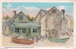 MARBLEHEAD, Massachusetts, 1900-1910s; Lobseterman's Shanties