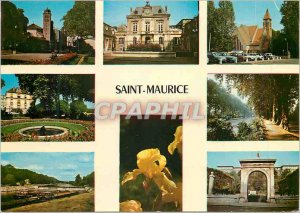 Modern Postcard Saint Maurice Images of France Various aspects of the City