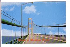 Straits of MacKinac Bridge, Joining Peninsulas, Michigan, In the Land of Hiaw...