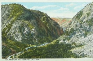 C.1910-20 The American River Canyon, Cal. Vintage Postcard P106