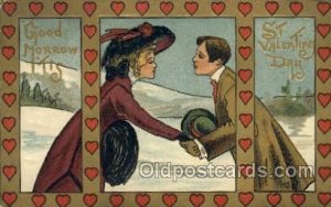 Artist HBG Valentines Day 1917 postal used 1917