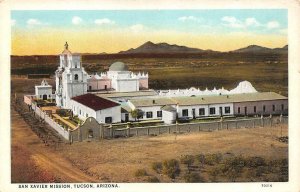 TUCSON, AZ Arizona   SAN XAVIER MISSION~Bird's Eye View   c1920's Postcard