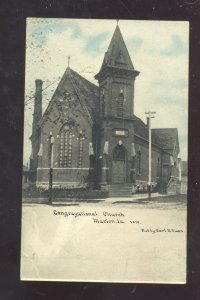 MARION IOWA CONGREGATIONAL CHURCH VINTAGE POSTCARD  1908
