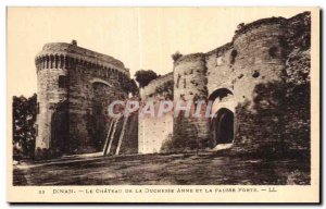 Old Postcard Chateau De Dinan Duchess Anne And False Door