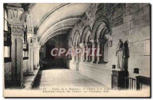 Vezelay - Basilica of the Madeleine - the cloister and chapter house - Old Po...