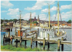Flensburg Germany Boats Hafen und Stadt 4 by 6