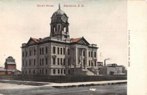 Aberdeen South Dakota Court House Exterior Street View Antique Postcard K26259