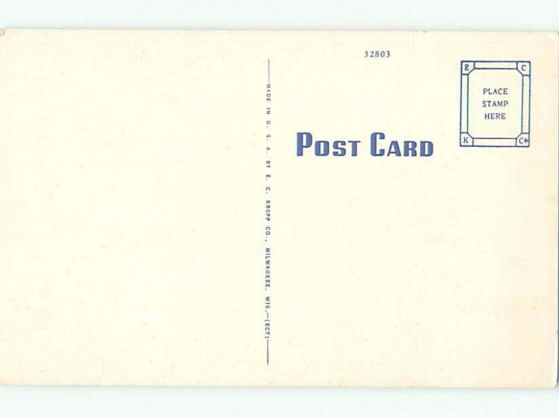 Unused Linen comic DRUNK MAN HAD A CORKING GOOD TIME k3458@