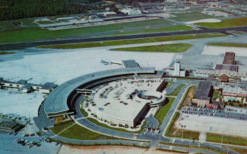 USA Birmingham Airport Alabama Chrome Postcard 09.82