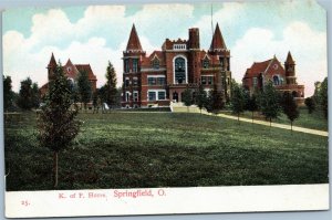 postcard Springfield, Ohio - K. of P. Home, Springfield, O.   Knights of Pythias