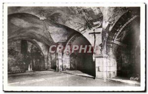 Old Postcard Gargilesse Underground Crypt of The Church of Gargillesse