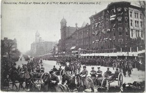 Inaugural Parade March 4 1913 US President Wilson Pennsylvania Ave Washington DC