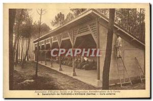 Old Postcard Sanatorium Parigne external Cure