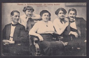 Vintage postcard Germany Comedy & Music Ensemble Die fidelen Bayern