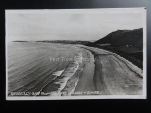 The Gower: Rhossilly Bay showing Bury Holmes c1946 RP, Pub by R.A. Postcards Ltd