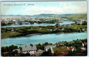 TRONDHJEM, NORWAY    Panorama II   Birdseye View  ca 1900s  UDB  Postcard