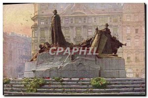 Postcard Old Praha Husuv Pomnik