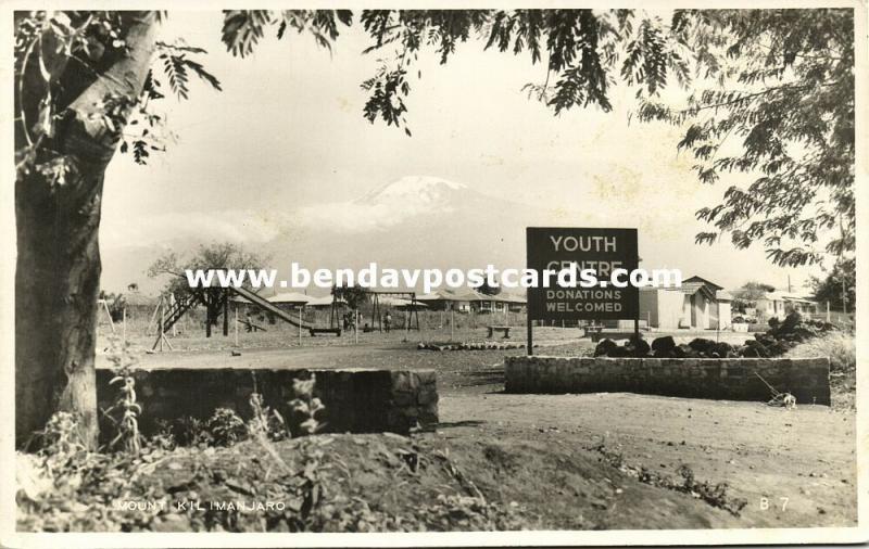 tanzania, TANGANYIKA, Mount Kilimanjaro Volcano, Youth Centre (1950s) RPPC 