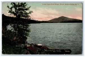 1919 Loon Lake from Stage Road Adirondacks New York NY Posted Postcard