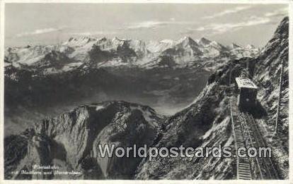 Pilatusbahn Matthorn und Berneralpen Swizerland 1938 