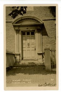 NH - Portsmouth. Warner House Doorway     *RPPC