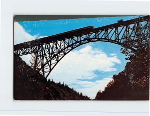 Postcard - Hurricane Gulch bridge at Mile 284.2 on The Alaska Railroad - Alaska