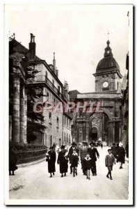 CPM Besancon Les Bains Black Gate Cathedral Square and archeological