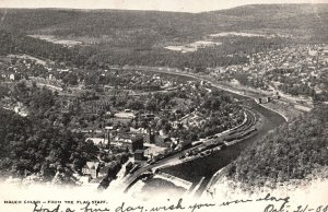 Mauch Chunk From The Flagstaff Panorama Of The Buildings & Highways PA Postcard