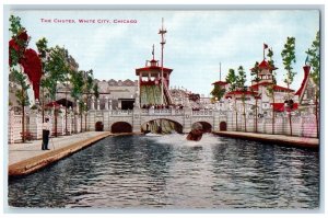 Chicago Illinois Postcard Chutes White City Exterior View c1910 Vintage Antique