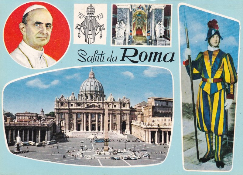 Italy Roma Rome Saluti With Pope