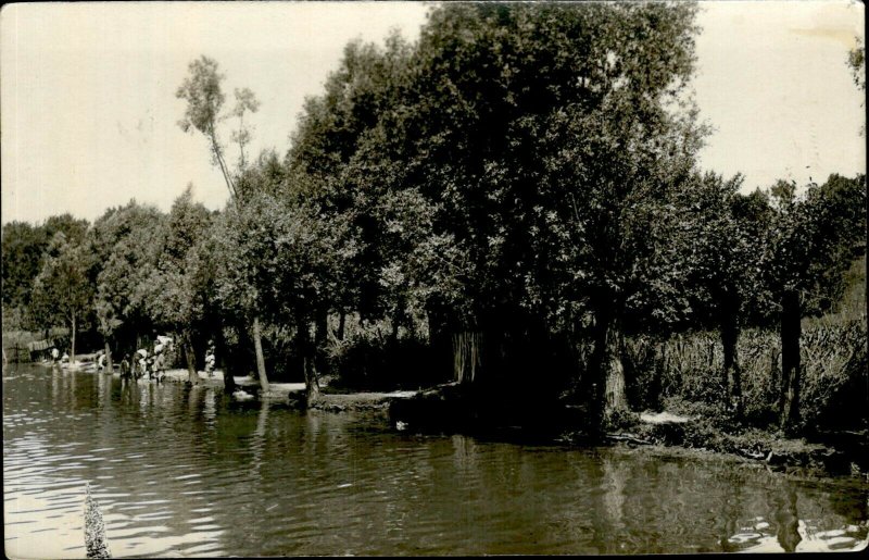 IMR00326 romania prahova campina to identify lake foto olteanu real photo 9x14