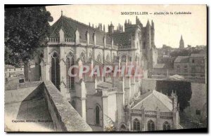 Old Postcard Montpellier Apse of the Cathedral