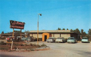 Evansville IN LeMonds Restaurant Old Cars Postcard