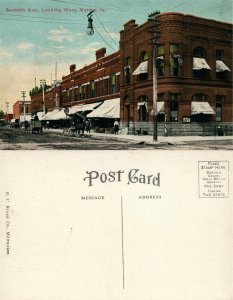 MARION IA SEVENTH AVENUE ANTIQUE POSTCARD