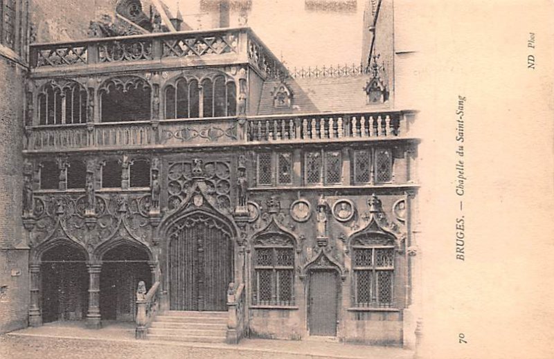 Chapelle du Saint Sang Bruges Belgium Unused 