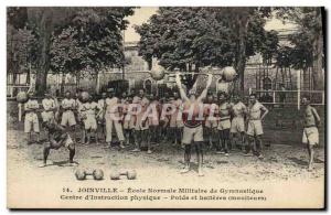 Old Postcard Normal School of Gymnastics and & # 39escrime Joinville Bridge C...