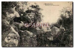 Malesherbes Old Postcard Rocks Roncesvalles