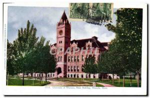 Postcard Old Main Building University Of Montana Missoula Mt.