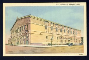 Memphis, Tennessee/TN Postcard,  View Of Auditorium, Old Cars