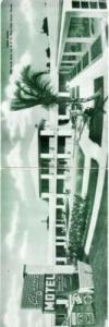 Palm Beach FL Aqua Motel Advertising Postcard