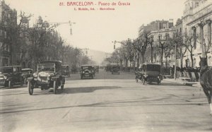 Barcelona, Spain, 1900-10s; Paseo de Gracia