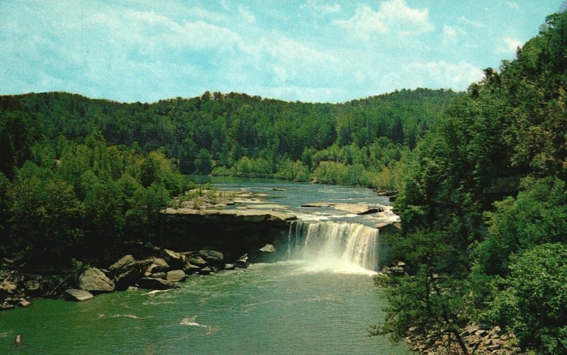 Vintage Postcard Cumberland Falls State Park Whitley County Kentucky KY