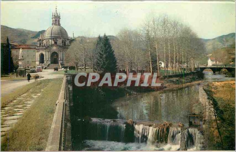 Postcard Modern Santuario de Loyola The Urola River and the Sanctuary