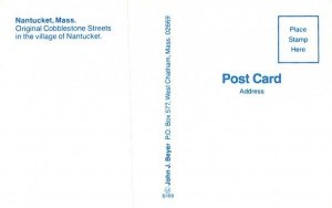 Original Cobblestone Streets in Nantucket, Massachusetts