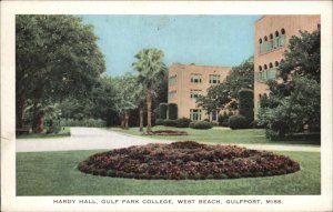 Gulfport Mississippi MS Gulf Park College West Beach Vintage Postcard