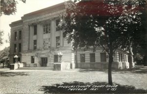 RPPC Postcard; Douglas County Court House Tuscola IL, LL Cook Co. L-393 Unposted